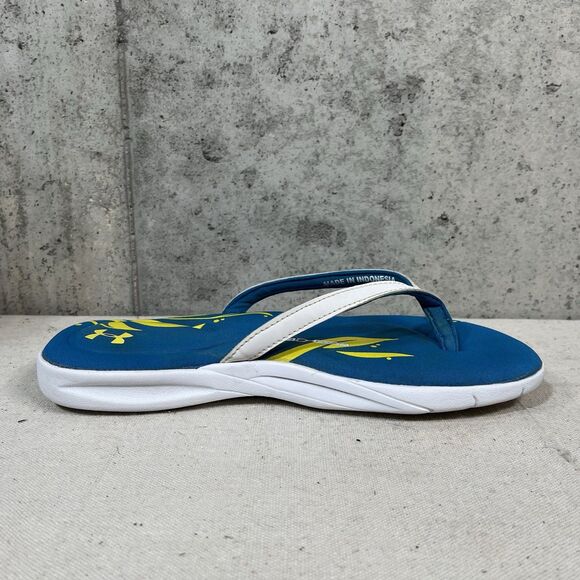 Under Armour 4D Foam Women's Size 8 Comfort Flip Flops Sandals Thong Blue - Picture 6 of 10